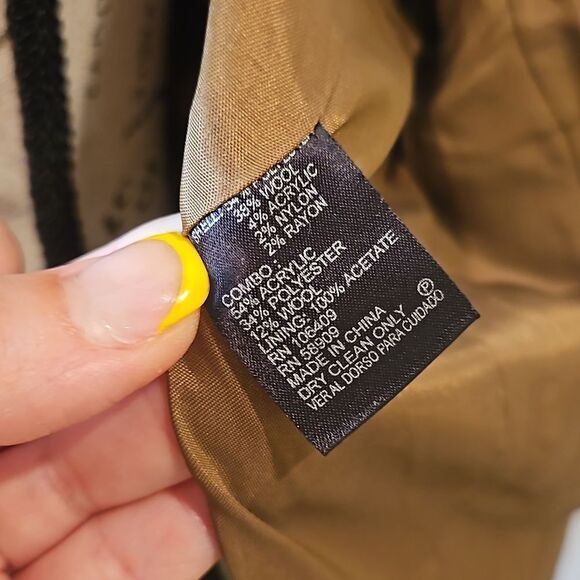 Cremieux Blazer Arabella Colorblock Tweed Jacket Unique Red Size 10 - Picture 6 of 10